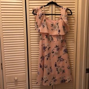 Pink floral dress